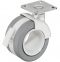 weich Des.Möbelrolle F grau/we.m.Platte Ø 68mm