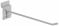 silberfarben, Feinstruktur Halter mit schräg. Dorn DW88 silb. 200mm