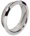 Stahl Zyl.Rosette St.vern.pol. 22mm