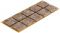 30 x 30 mm Filzgleiter selbstkl. braun 30x30mm