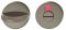 Bad/WC mit Schauscheibe WC-Rosette PA beige 86