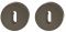 Buntbart BB-Rosette PA braun 84