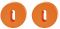 Buntbart BB-Rosette PA orange 24