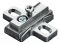 Zinkdruckguss Winkel-X-pl.Duomatic A zi.-7,5°-+7,5°