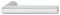 silberfarben, eloxiert Drückerpaar 8mm Alu silberf.