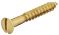 Messing Holzschrb.LK.Ms.blank Längsschl.2,5x16mm