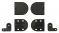 Scharnier und Montageplatte: schwarz
Abdeckkappe: schwarz Deckelscharn.Soft-close schw.200-340Ncm