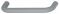 106 x 35 mm Griff PA grau matt 95 10/106x35mm