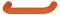 109 x 38 mm Griff PA orange matt 24 13/109x38mm