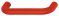 109 x 38 mm Griff PA rot matt 36 13/109x38mm