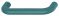 141 x 38 mm Griff PA aquablau 55 13/141x38mm