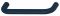 304 x 44 mm Griff PA stahlblau 50 16/304x44mm