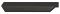 1200 x 44 mm Griff Alu.schwarz matt 1200x19,7mm
