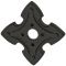 Rosette Zi.schw.geoelt 29x29mm