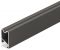 1200 mm Schrankrohr eck. Alu.grau 1200mm