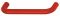 138 x 35 mm Griff PA rot matt 36 10/138x35mm