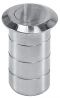 13 mm Bodenbuchse Edelstahl matt 19mm