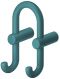 90 mm Gardb.Hak. aquablau 55 90x87x165mm