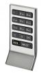 Tastaturfeld: schwarz, vernickelt, gebürstet PIN-Code Riegelschloss vern. 98x54mm