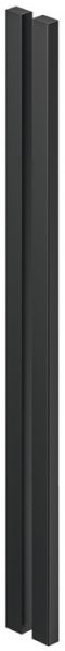 400 x 15 mm Tuergriff Al.schw. 400mm