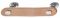 132 x 29 mm Griff St.chr.pol.leder natur 132x26x29mm