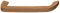 208 x 38 mm Griff Eiche natur lackiert 208x38mm