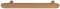 224 x 28 mm Griff Eiche natur lackiert 224x28mm