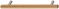218 x 37 mm Griff Eiche natur lackiert 218x37mm