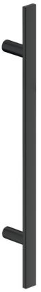 tiefschwarz, RAL 9005, Feinstruktur, matt Tuergriff Edelst.schwarz 30x10x400mm
