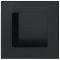 50 x 50 mm Muschel Edelst.schw.matt 50x50mm