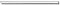 warmweiß LED1838 230V/10W ww L=600mm schwarz