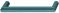 109 x 38 mm Griff PA aquablau 55 13/109x38mm