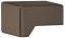 15 x 15 mm Möbelknopf PA umbra 84 15x15x25mm