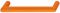 109 x 38 mm Griff PA orange matt 24 13/109x38mm