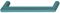 205 x 38 mm Griff PA aquablau matt 55 13/205x38mm