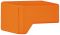 15 x 15 mm Möbelknopf PA orange matt 24 15x15x25mm