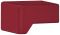 15 x 15 mm Möbelknopf PA rot matt 33 15x15x25mm