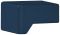 15 x 15 mm Möbelknopf PA blau matt 50 15x15x25mm