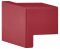 32 x 32 mm Möbelknopf PA rot matt 33 32x32x30mm