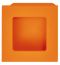 60 x 60 mm Muschel PA orange matt 24 60x54x15mm
