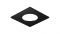 65 x 65 x 2,6 mm Einbaugehs. eckig/Metall.black/65x65