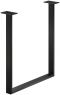 Tischkufe T-Gestell schw. 600x720x80x20mm