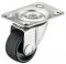 25 mm Lenkrolle hart verz. schw. D=25 mm 15 kg