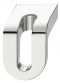 35 x 26 mm Knopf Zi.chr.pol. 35x29mm