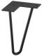 400 mm Möbelfuss St.schwarz matt 400mm