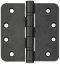 abgerundet Tuerbd.S Edst.schw.matt RD 102x102x3mm