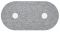 grau Disk und Dots oval 50 grau