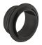 Kunststoff Rosette Kst.schwarz 16mm