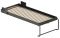 Grundrahmen: graphitschwarz, RAL 9011, Federholzleisten: natur Teleletto laengs Style BF 900x2000mm