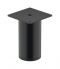 50 mm Rollenfuss St. schw. 100mm D=50mm